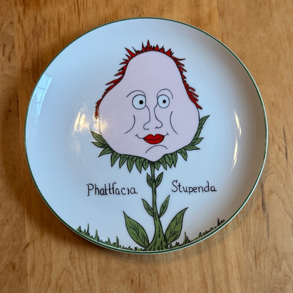 Franci Villa Vanilla Palm Beach ceramic plate